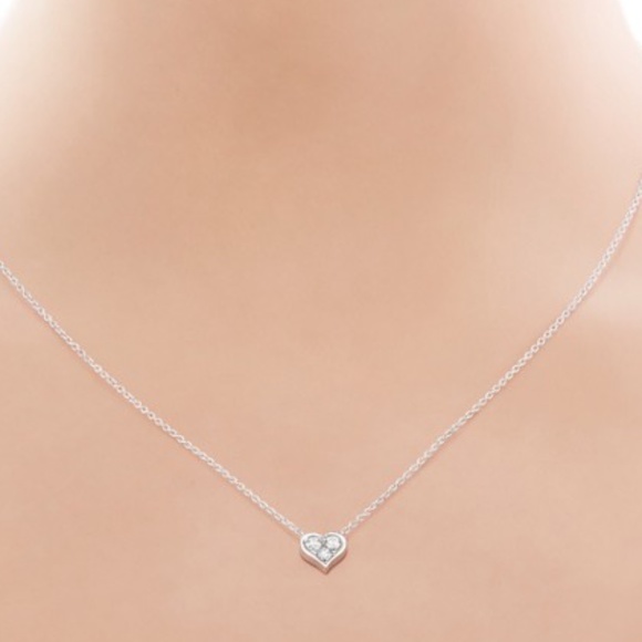 Tiffany & Co. Jewelry - Tiffany Diamond Heart Pendant Necklace w/ …